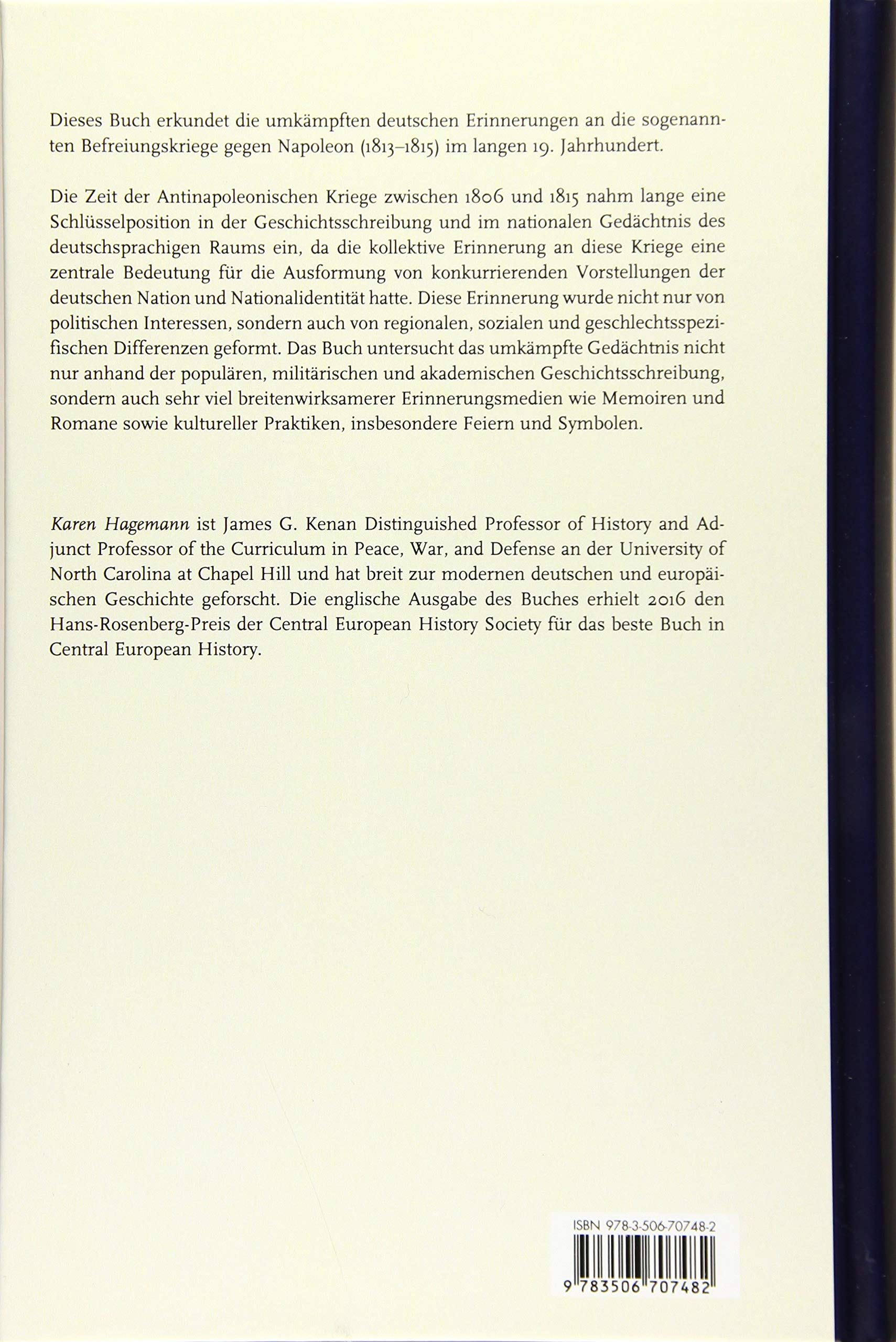 Umkämpftes Gedächtnis: Die Antinapoleonischen Kriege in der deutschen Erinnerung (Die Revolutions- und Napoleonischen Kriege in der Europäischen Erinnerung)