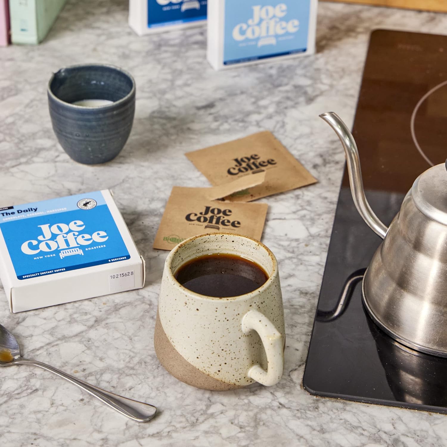 JOE COFFEE COMPANY - Specialty Instant Coffee Bundle - The Daily, La Familia Guarnizo & Nightcap Decaf (18 x 5g Sachets) | NYC Roaster, Kosher, Climate-Friendly