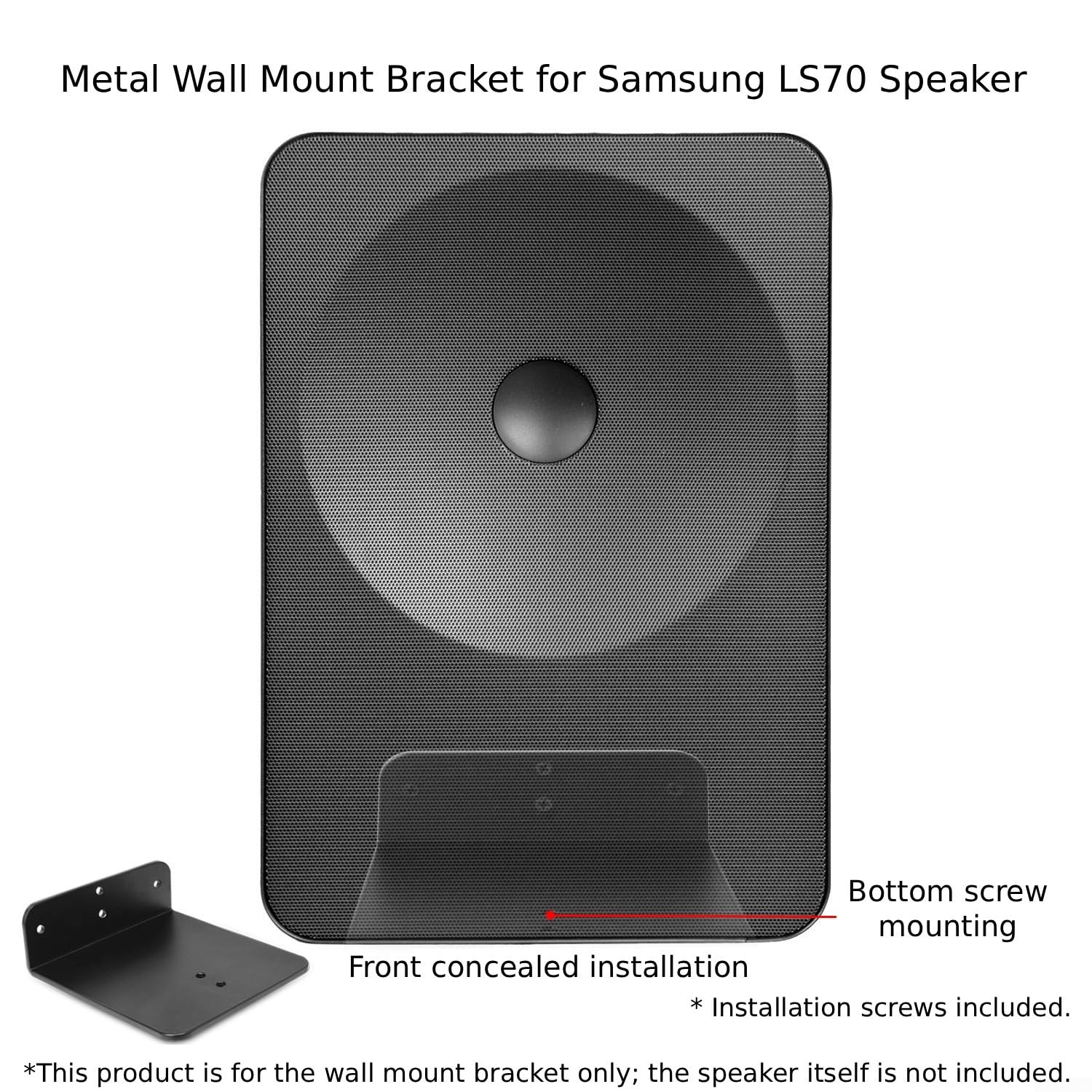 Wandhalterung für Samsung LS70 Lautsprecher, Metallständer mit einfacher Installation und stabilem Design für platzsparende Heim-Audiosystem-Einrichtung
