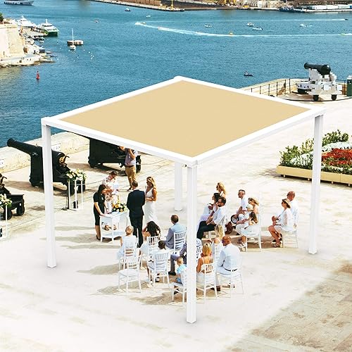 Miniatura 7 de Pantalla de tela 90% de privacidad de 10 x 12 pies, paño para parasol con ojales reforzados para patio al aire libre, toldo, porche, pérgola (10 x