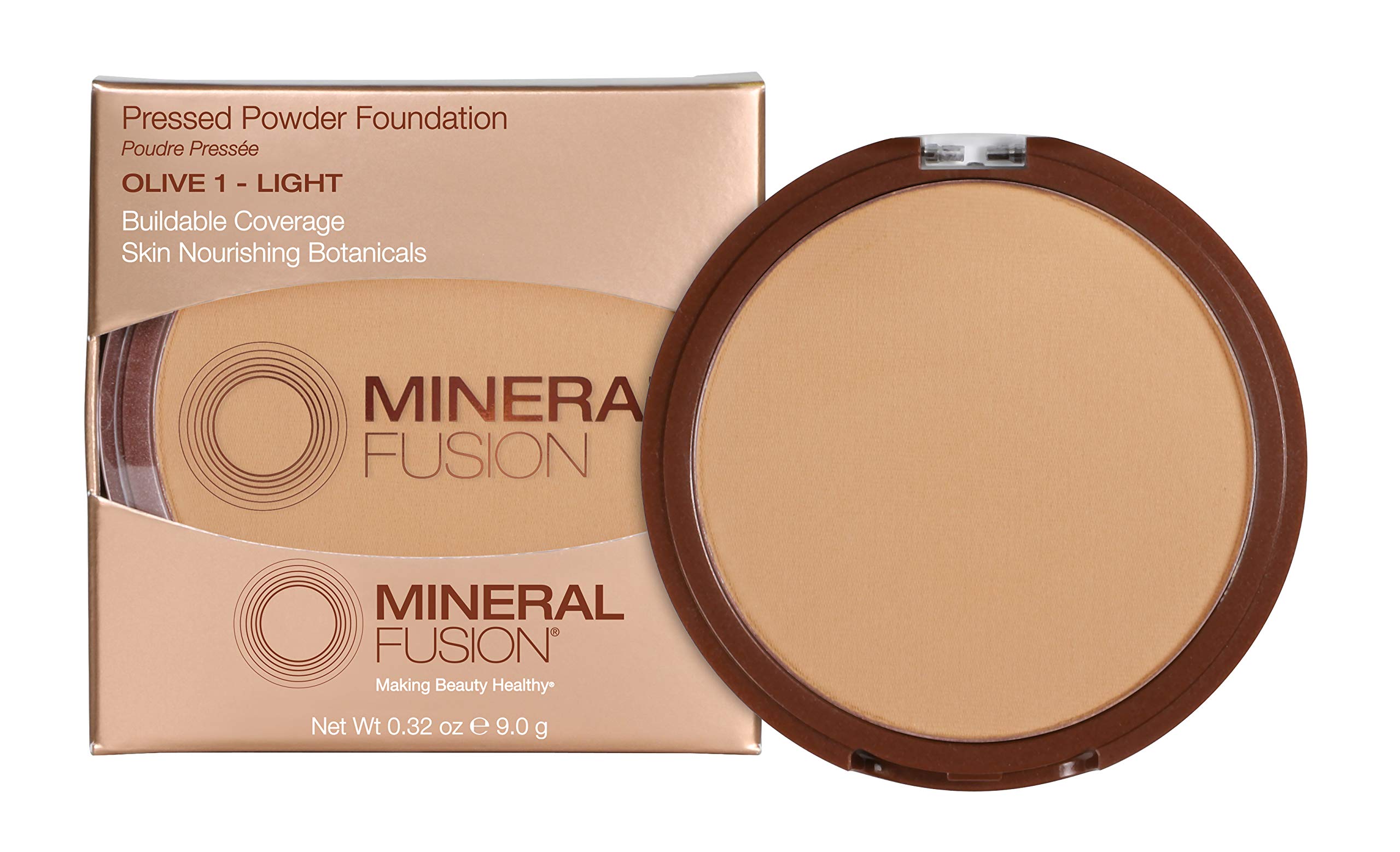 Mineral Fusion Pressed Powder Foundation, Olive 1-0.32oz ea