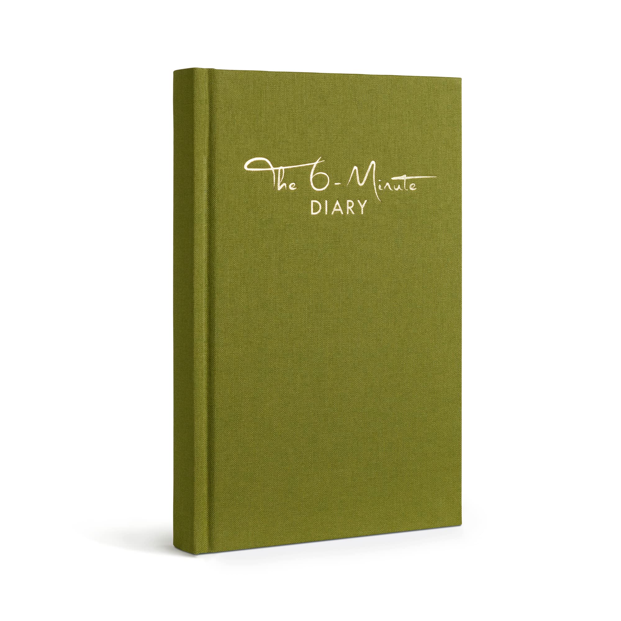 The 6-Minute Diary - Gratitude Journal with prompts - 3 million users - Self Care Journal for more Happiness & Mindfulness - 5 to 6 Minutes a day - guided Daily Journal for Women and Men (moss green) Hardcover – Notebook