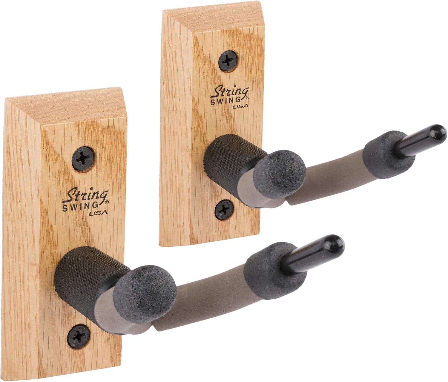 String Swing Violin Hanger Wooden Wall Mount for Home & Studio CC01V-O Hardwood Oak (2 Pack)