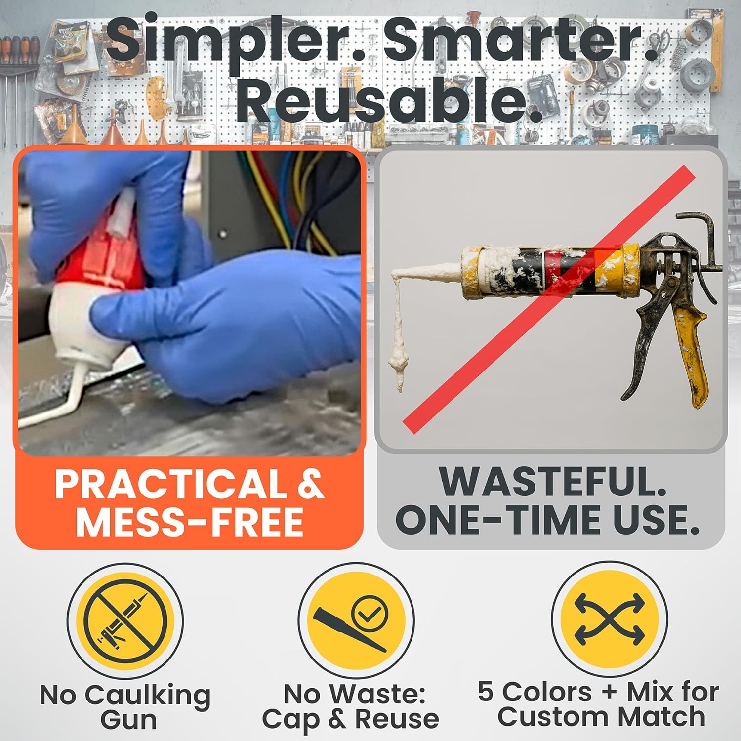 BroGasket Industrial RTV Silicone Gasket Maker – High-Temp, Oil & Chemical-Resistant, Form-in-Place Gasket Sealant with Auto-Dispensing Nozzle for Perfect, Leak-Proof Beads (Black)