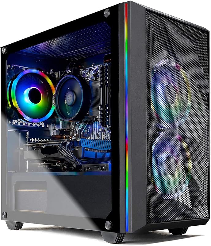 Skytech Gaming Skytech Chronos Mini Gaming PC Desktop - AMD Ryzen 3 3100, NVIDIA GTX 1660 Super 6GB, 16GB DDR4 3200, 500GB SSD, AC Wi-Fi, Windows 10 Home 64-bit