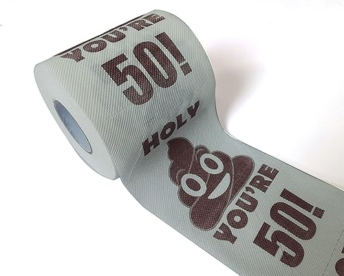 Feliz cumpleaños Holy Poop You're xx Years Old Style - Papel higiénico de papel higiénico de pañuelo, broma, divertida fiesta de cumpleaños, idea de