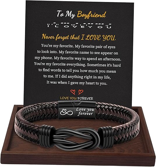 Inspirational Gifts for Men Morse Code Bracelets Mens Bracelets Graduation Gifts for Him Fathers Day Adjustable Leather Bracelet Motivational Birthday Annivesary Jewelry Stocking Stuffers for Men