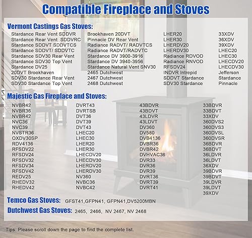 Miniatura 3 de El ensamblaje piloto de propano y gas natural reemplaza 10002265 10002264, reemplazo piloto de 3 vías LP NG para Majestic, Temco, Vermont Castings