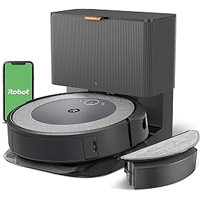 iRobot Roomba i4+ EVO Self Emptying Robot Vacuum - Empties Itself for up to 60 Days, Clean by Room with Smart Mapping, Compatible with Alexa, Ideal for Pet Hair, Carpets