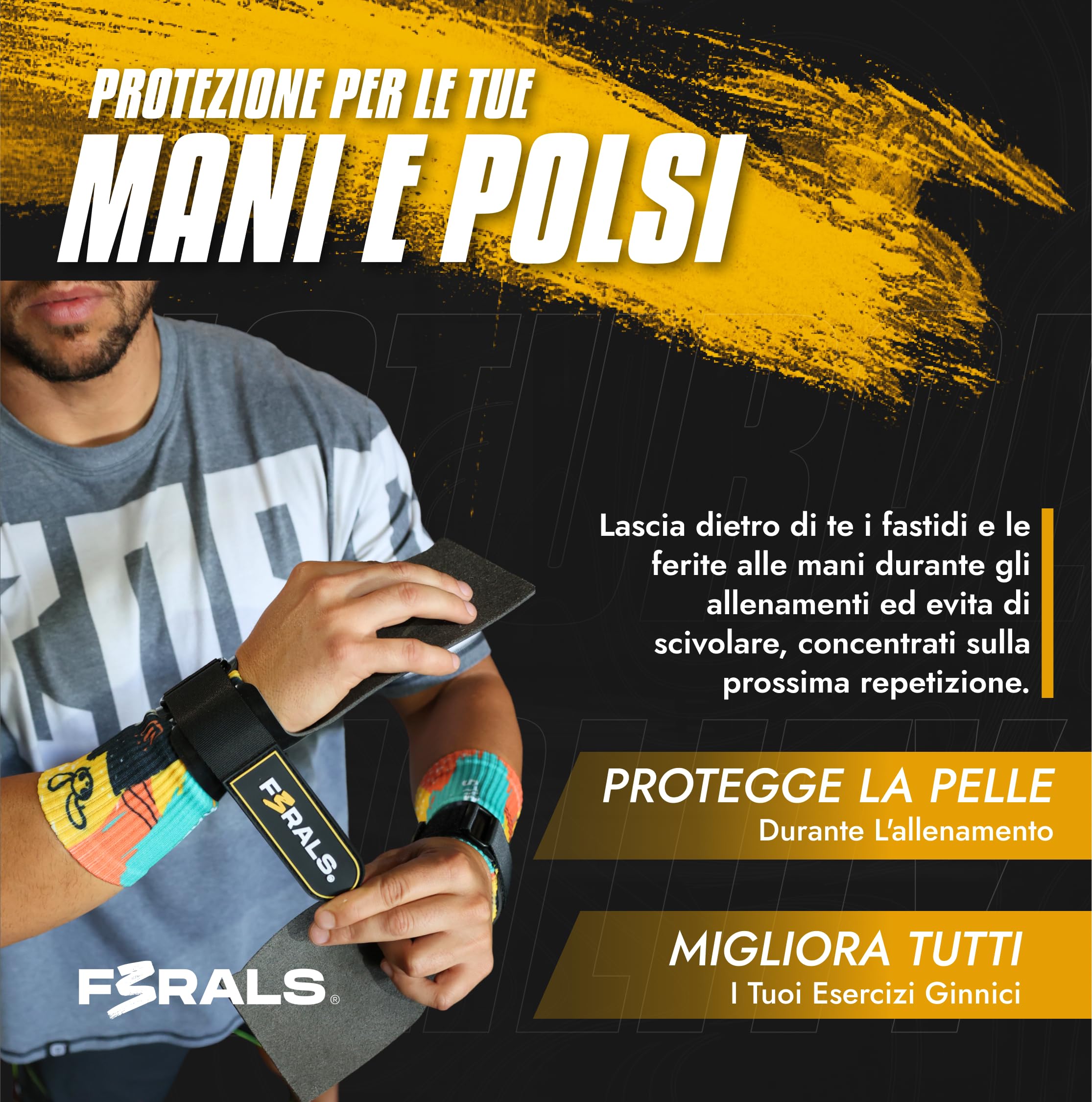 Paracalli Palestra Cross Training | Grip 2.3mm Senza Magnesio - Guanti Fitness Protezione Mani Unisex