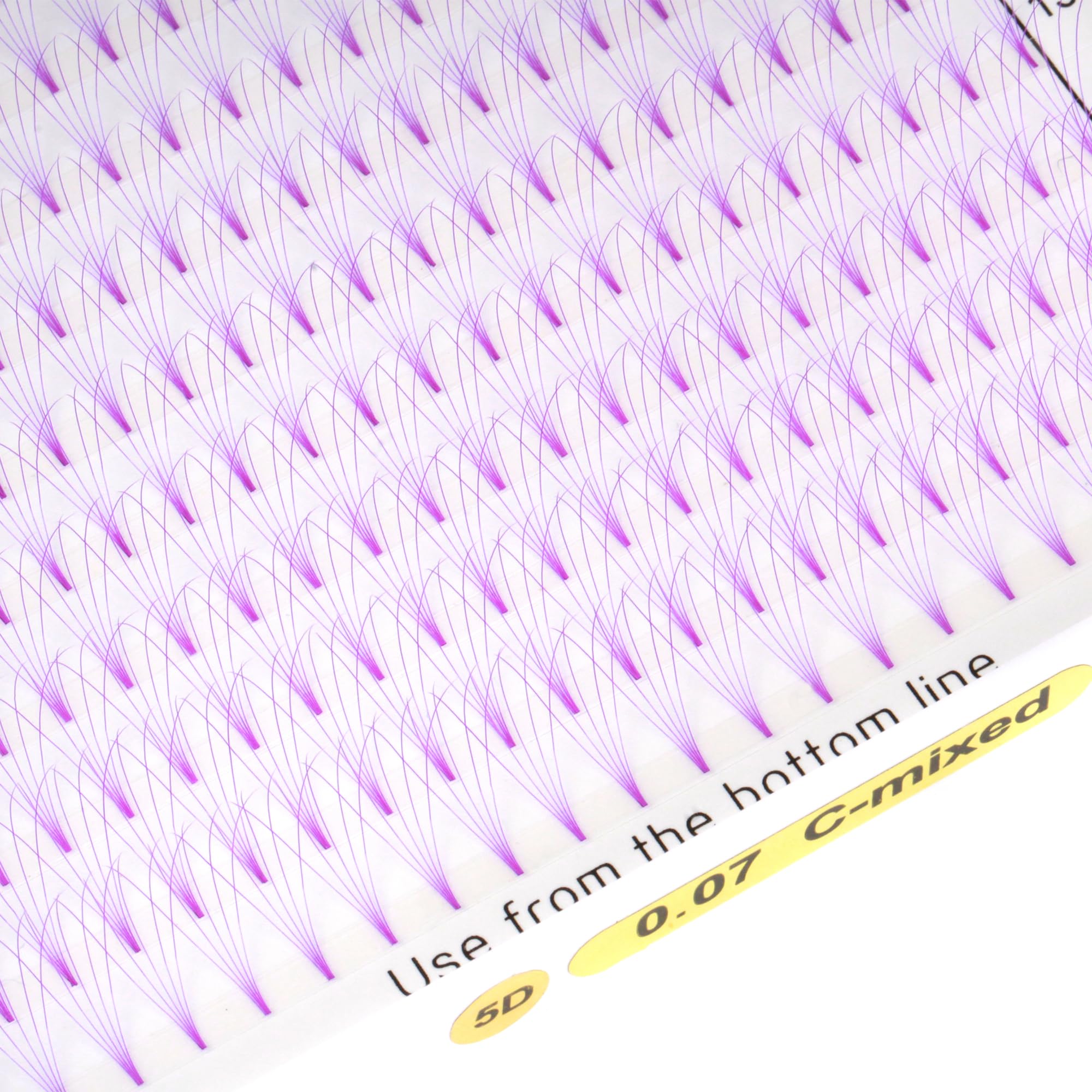 MuxAnzu Eyelash Extension Colored Premade Fans Short Stem Volume Lash Extension supplies 5D Pink Blue Purple Brown (PURPLE - Image 2