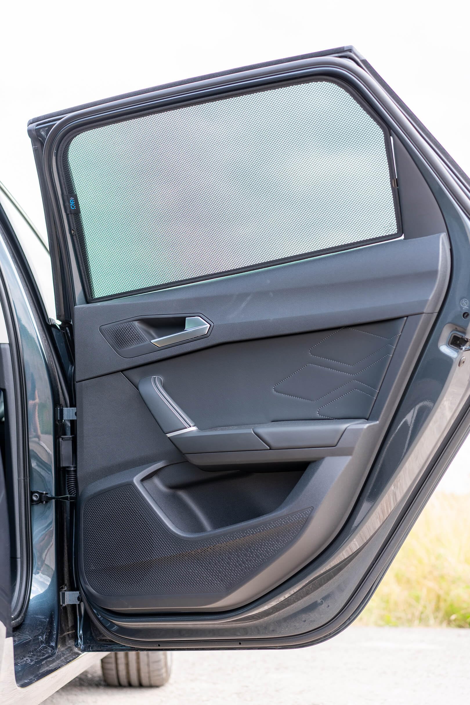 Car Shades Set (Porte Laterali Posteriori) Compatibile con Seat Leon IV ST Sportstourer 2020- (2-Parti) Tendine Parasole su Misura