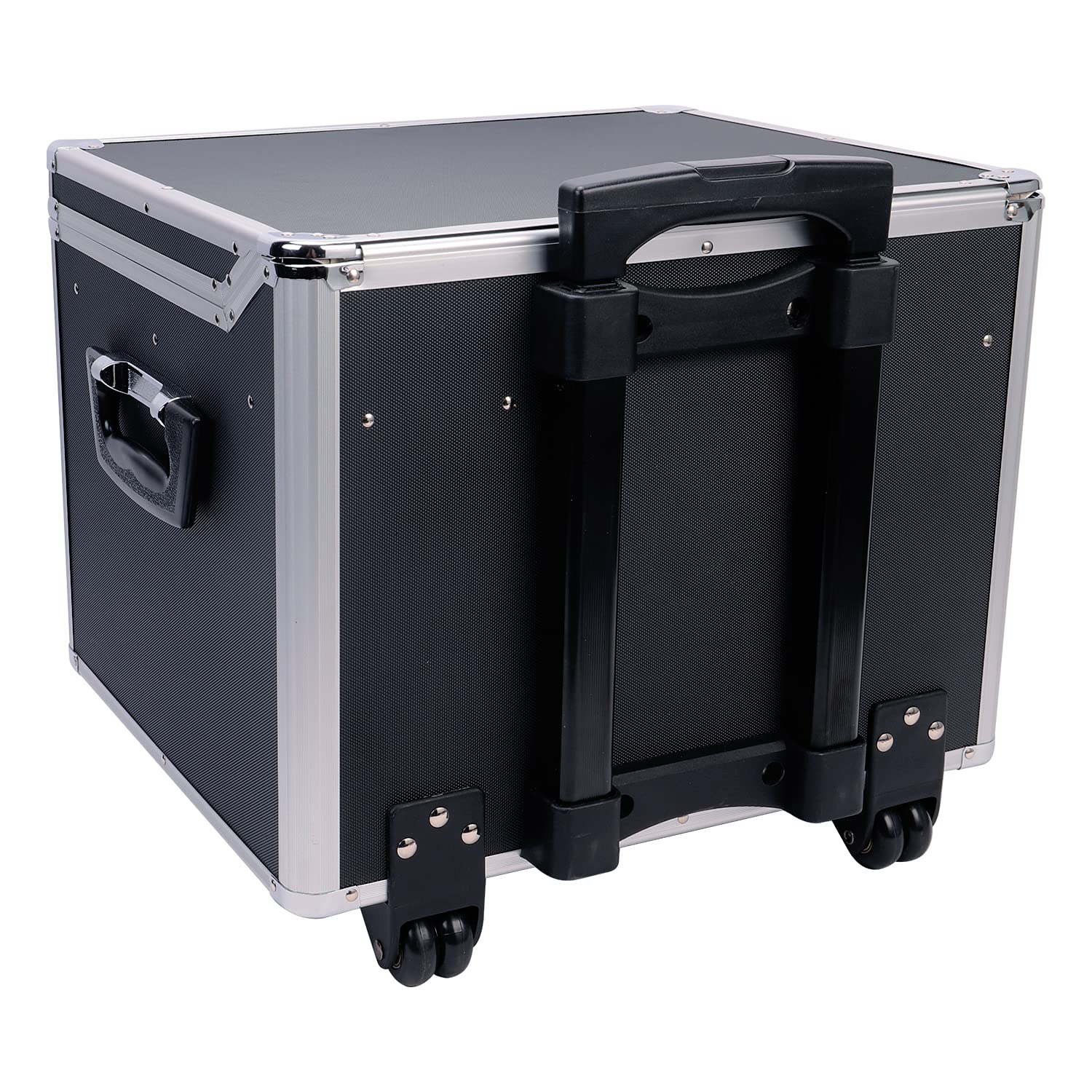 Vaultz Locking Mobile File Chest, A4/FC, 15.25 x 12.25 x 11.5 Inches, Black