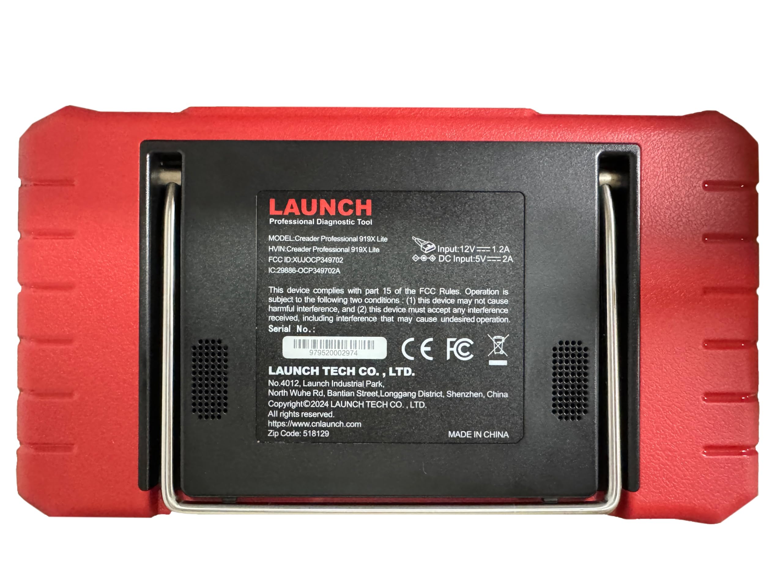 LAUNCH X431 CRP919X Lite Diagnostico OBD2, Strumento di Scansione Bidirezionale Scanner per Tutti i Sistemi, 32+ Servizi, Autenticazione FCA AutoAuth, AutoVIN, 2 Anni di Aggiornamenti Gratuiti