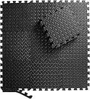 Vista 6 de Febyyer Tapete de espuma suave entrelazado – Juego de 20 azulejos protectores de suelo de gimnasio, alfombrillas de ejercicio EVA rompecabezas