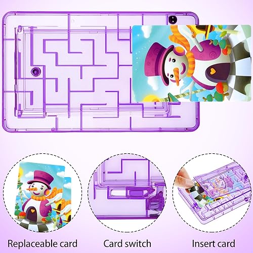 Miniatura 9 de 10 piezas de caja de regalo para tarjetas de regalo creativas caja de rompecabezas de plástico soporte de rompecabezas para laberinto juego de