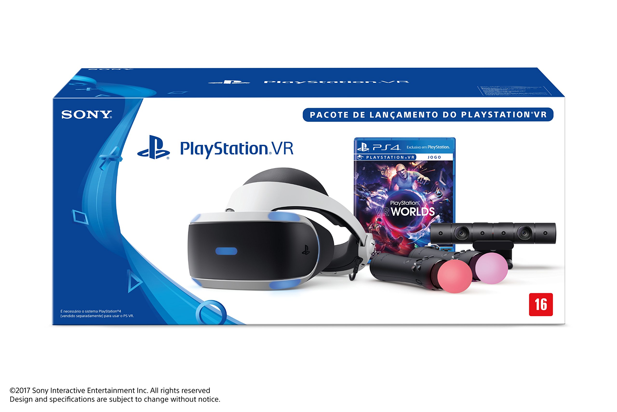 PlayStationVR  プレステVR PlayStation VR - Branco - com Worlds Bundle : Amazon.com.br: Games