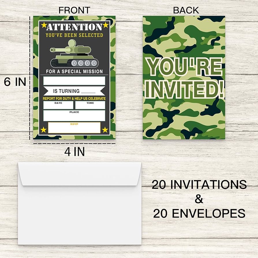 army-birthday-invitations-with-envelopes-military-camo-birthday-party-invitation-cards-set-of-20-camouflage-tank-fill-in-invites-double-sided-party-invitation-birthday-party-favors-supplies-b14-amazon-ca-health-personal-care for Free Printable Camo Birthday Invitations Army Birthday Invitations With Envelopes, Military Camo Birthday Party Invitation Cards Set Of 20, Camouflage Tank Fill-In Invites, Double-Sided Party Invitation, Birthday Party Favors Supplies, B14 : Amazon.ca: Health & Personal Care for Free Printable Camo Birthday Invitations