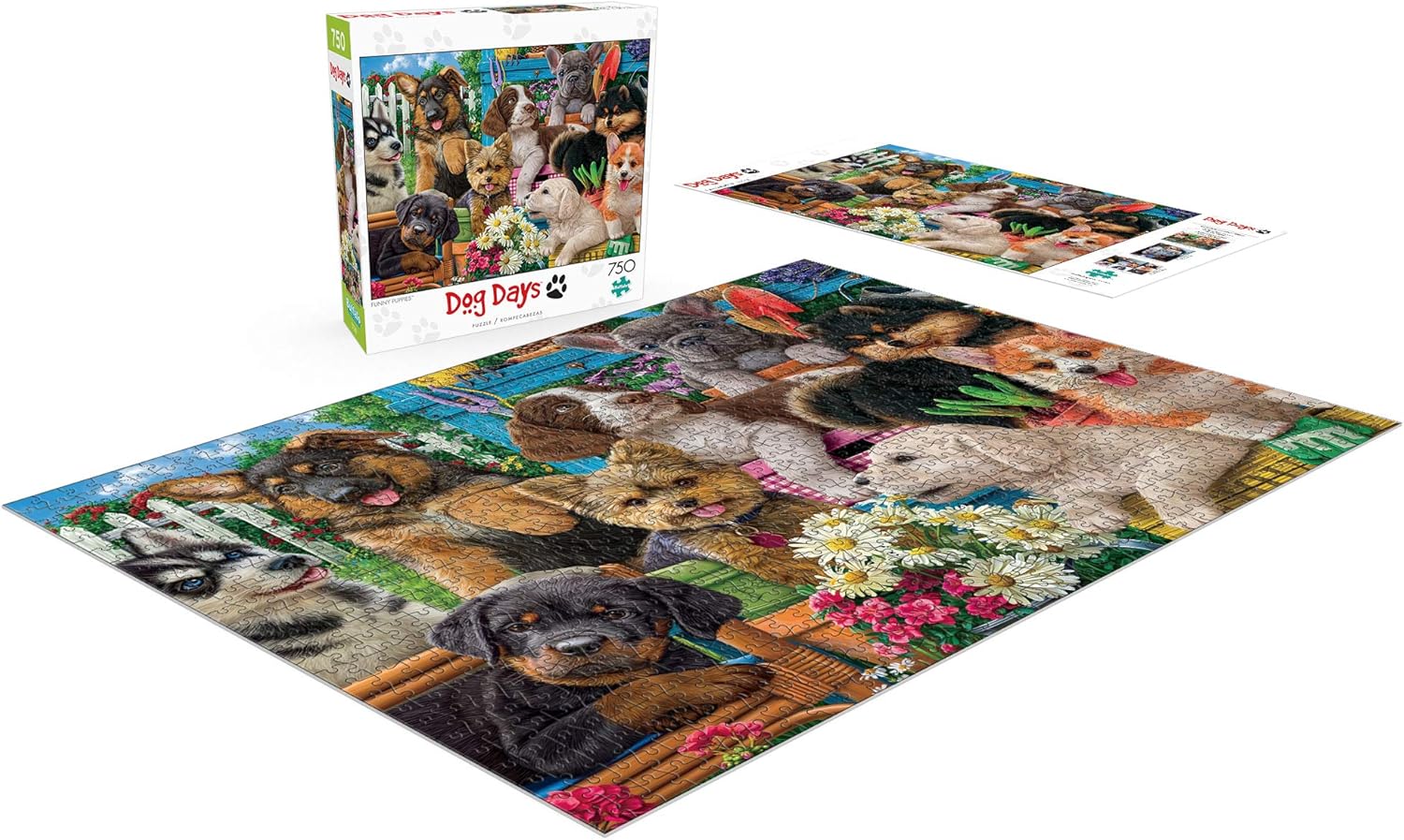 Buffalo Games - Funny Puppies - 750 Piece Jigsaw Puzzle