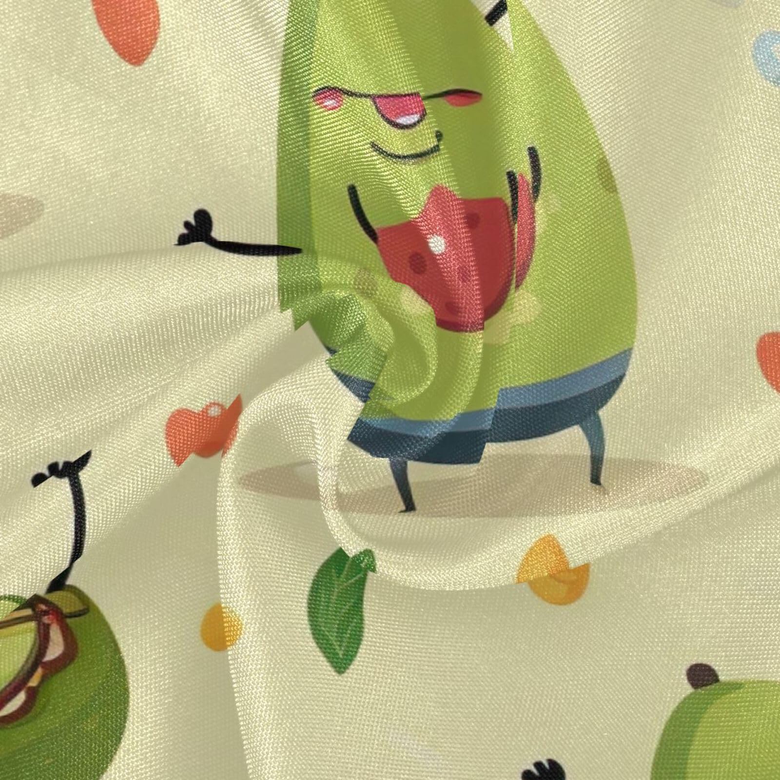 Wajiw 60 Inch Indoor Outdoor Round Tablecloth with Umbrella Hole and Zipper Waterproof Patio Table Cover for Camping Dining Room Party Outdoor Picnic,Avocados