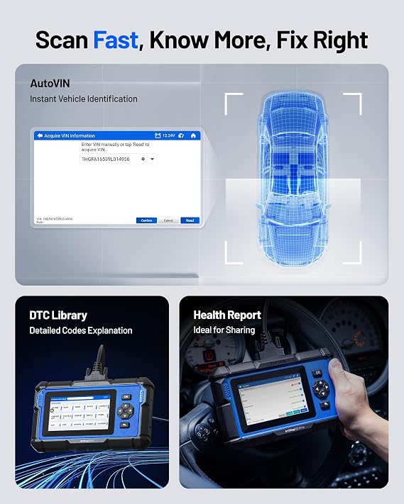 TOPDON AD600S OBD2 Scanner, Diagnostic Tool for ABS SRS Transmission Engine Code Reader, 9 Services Scan Tool, Oil/Brake/BMS/SAS/DPF/TPMS/ETS Reset/ABS Bleeding/Injector Coding, Lifetime Free Update