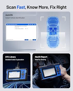 TOPDON AD600S OBD2 Scanner, Diagnostic Tool for ABS SRS Transmission Engine Code Reader, 9 Services Scan Tool, Oil/Brake/BMS/SAS/DPF/TPMS/ETS Reset/ABS Bleeding/Injector Coding, Lifetime Free Update