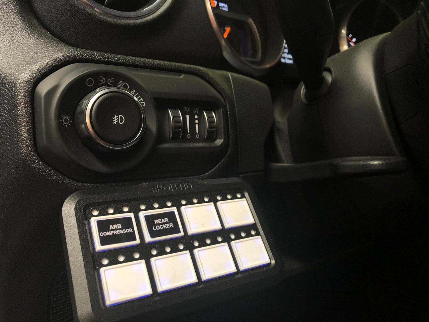 sPOD BantamX 8 Circuit Power Management System with HD 8-Switch Control Panel - Universal Fit Universal Fit for Off-Road 4x4, Trucks, SUV's, Vans, and Wranglers (84-inch Battery Cable)