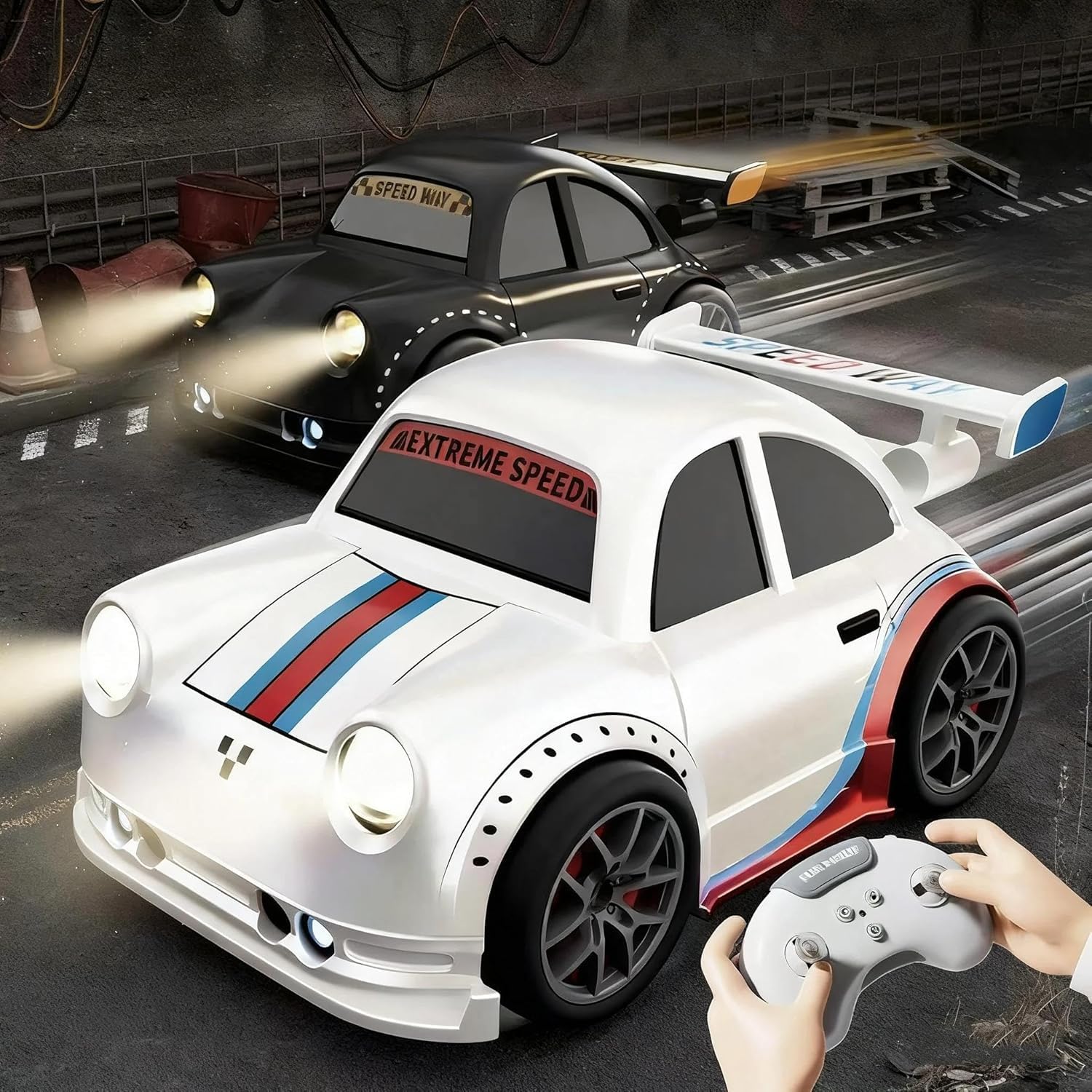 SUPER TOY Remote Control Intelligent Sensor Drift Car for Kids – 4 Wheel Drive Mini RC Drifting Car with Follow Me, Escape Mode, Music & LED Light Toy Gift for Boys Girls — Amazon image 5