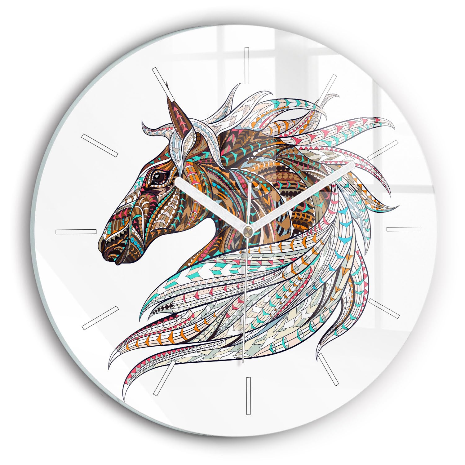 Horloge en Verre Wallfluent 30 cm : Finis les Tic-Tac avec ce Mécanisme Silencieux