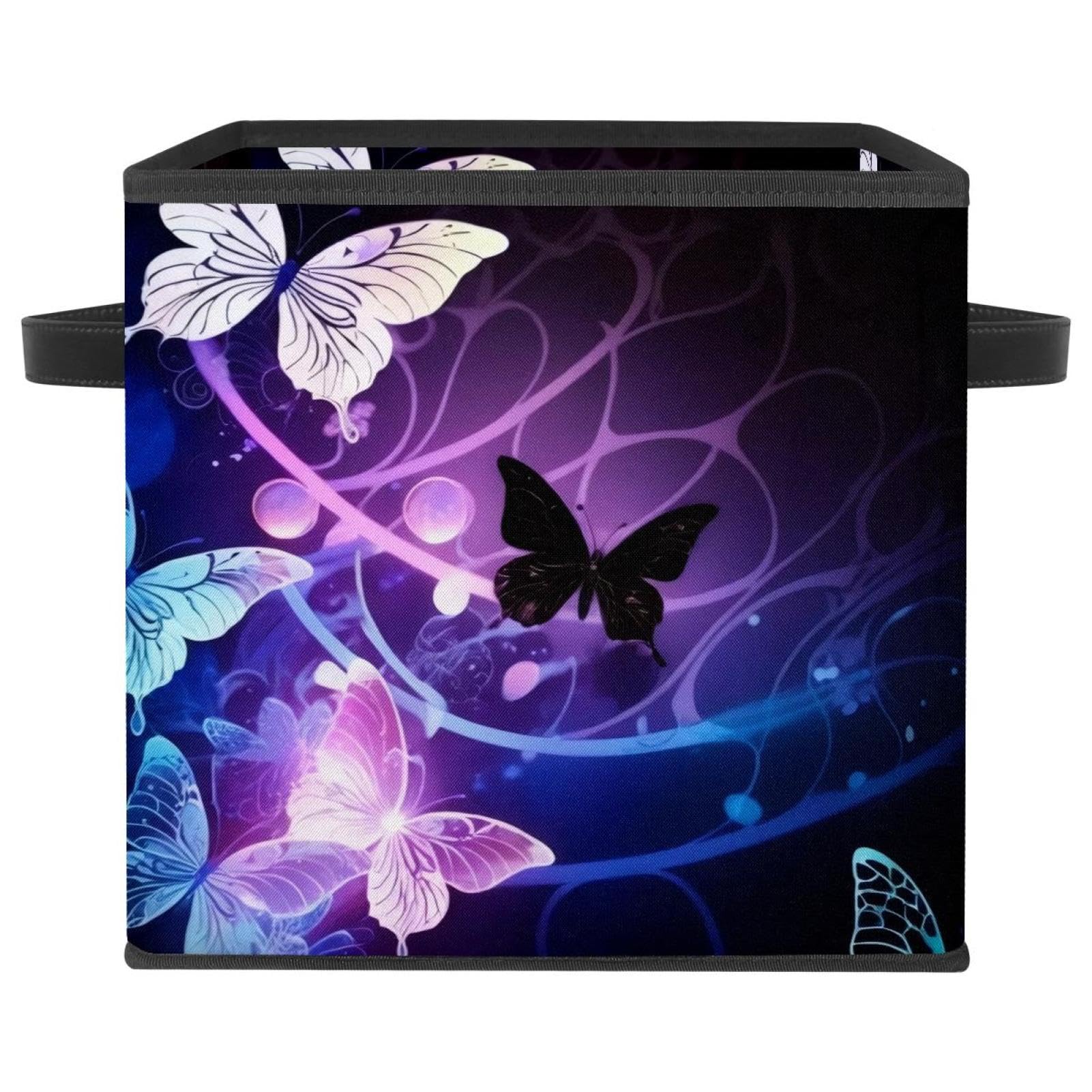 Boîte de rangement pour vêtements finie la pagaille avec ce grand cube pliable à poignées
