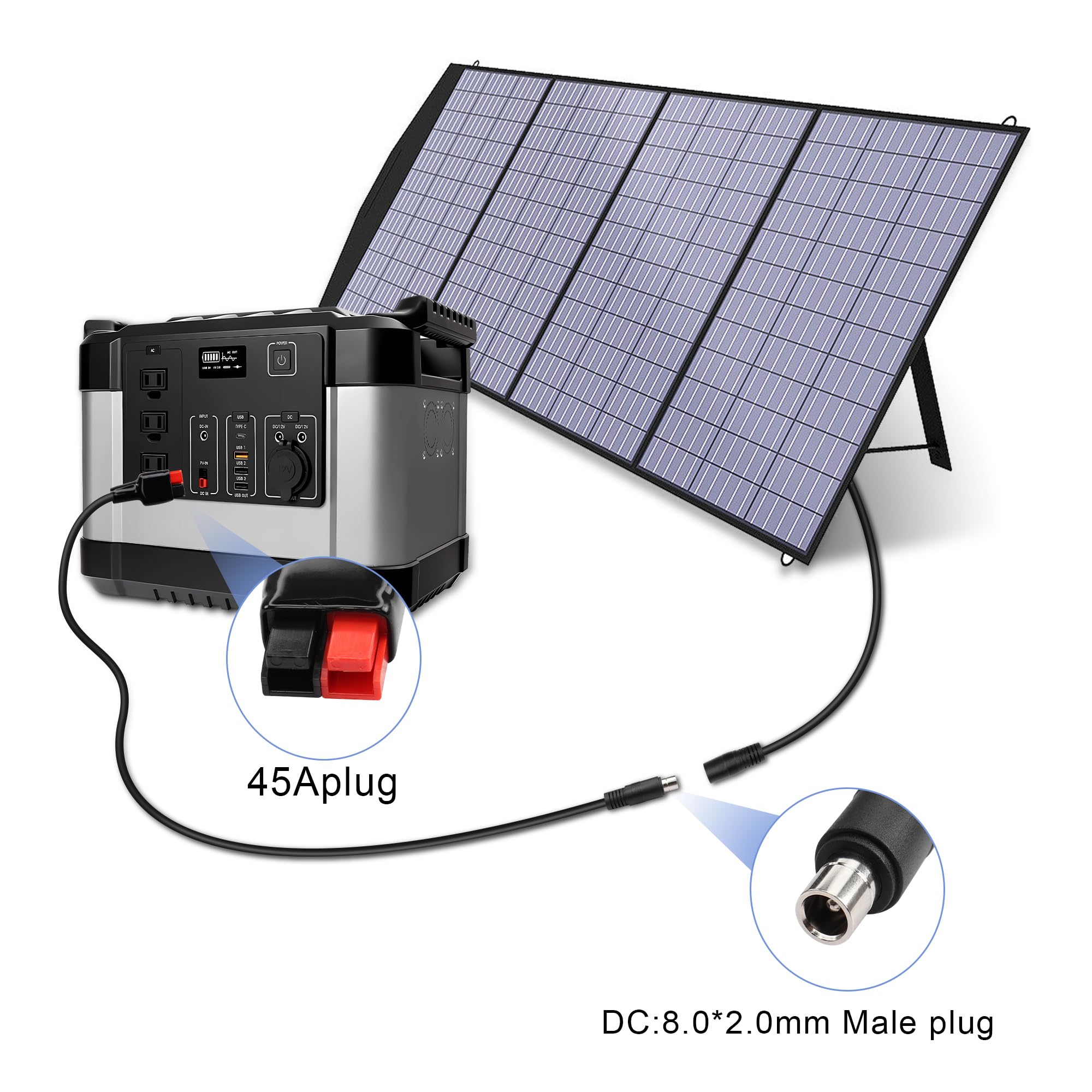 GELRHONR Cavo Di Prolunga Solare 14 AWG, Cavo Di Prolunga Con