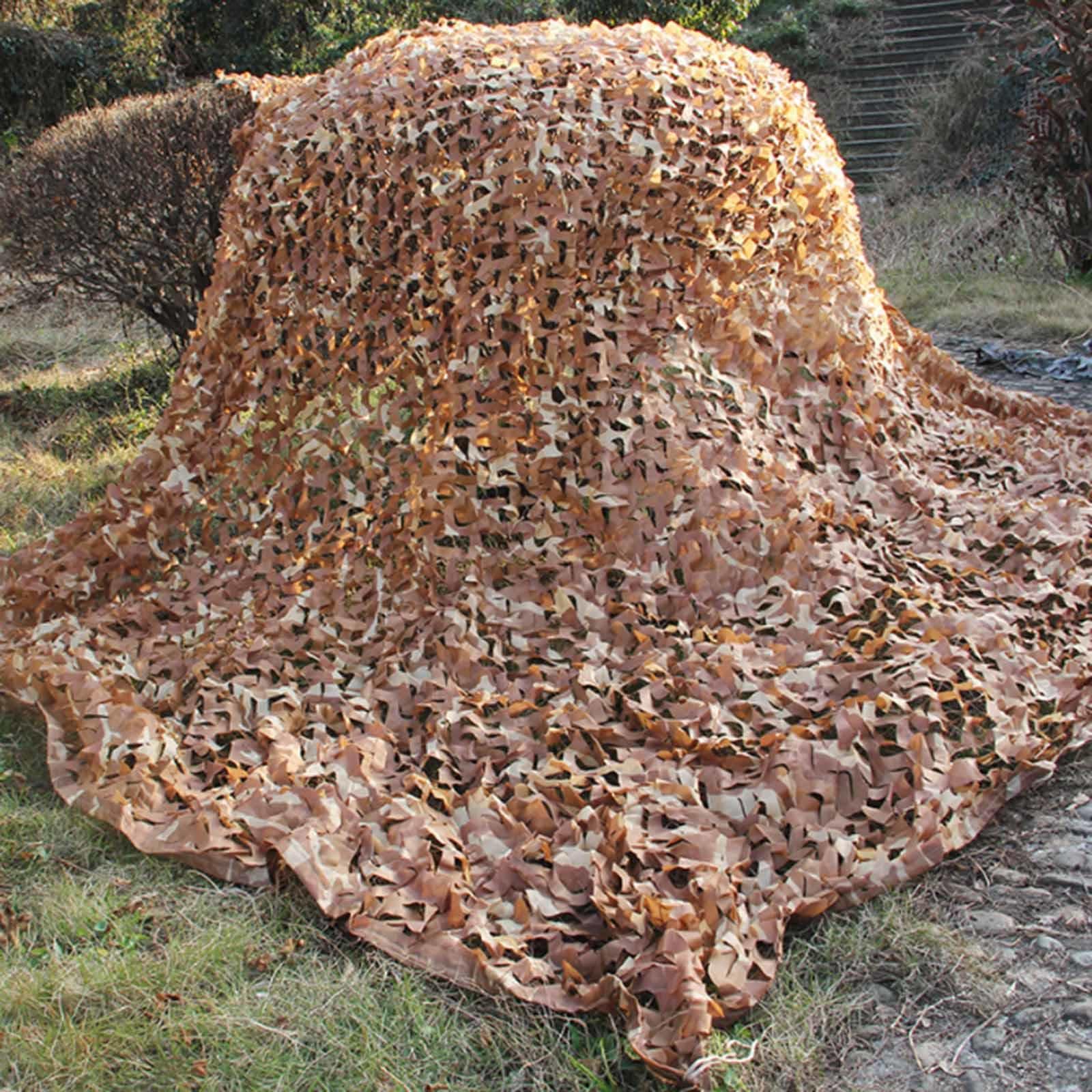Pustynna siatka maskująca, 2 x 3 m, 2 x 10 m, 3 x 3 m, 3 x 4 m, 4 x 6 m, 5 x 5 m, ogrodowa siatka przeciwsłoneczna, siatka wojskowa, kemping, wzmocniona siatka maskująca, osłona samochodu, dekoracje