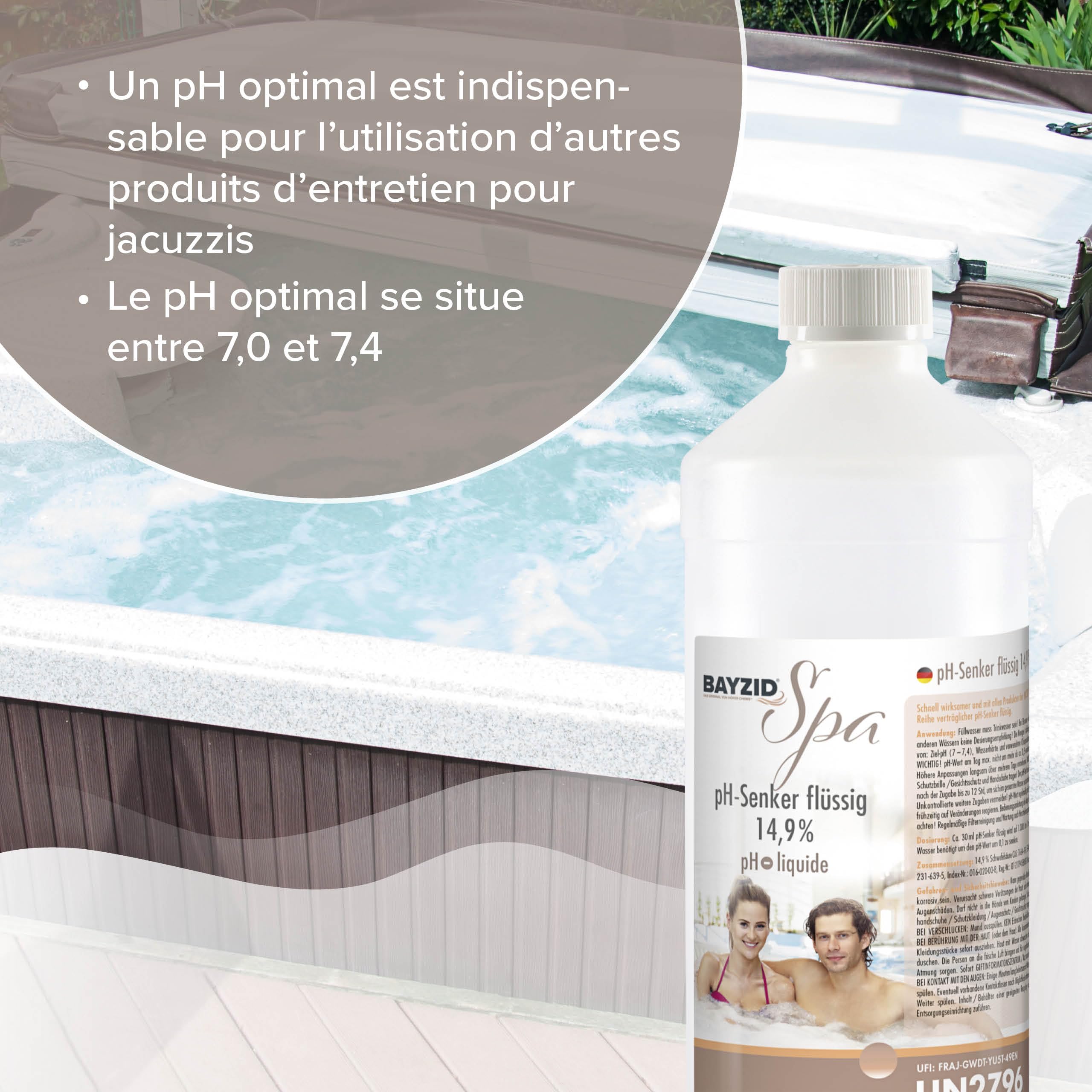 Höfer Chemie 6 x 1 kg Spa pH Réducteur Minus 14,9% pour Piscine