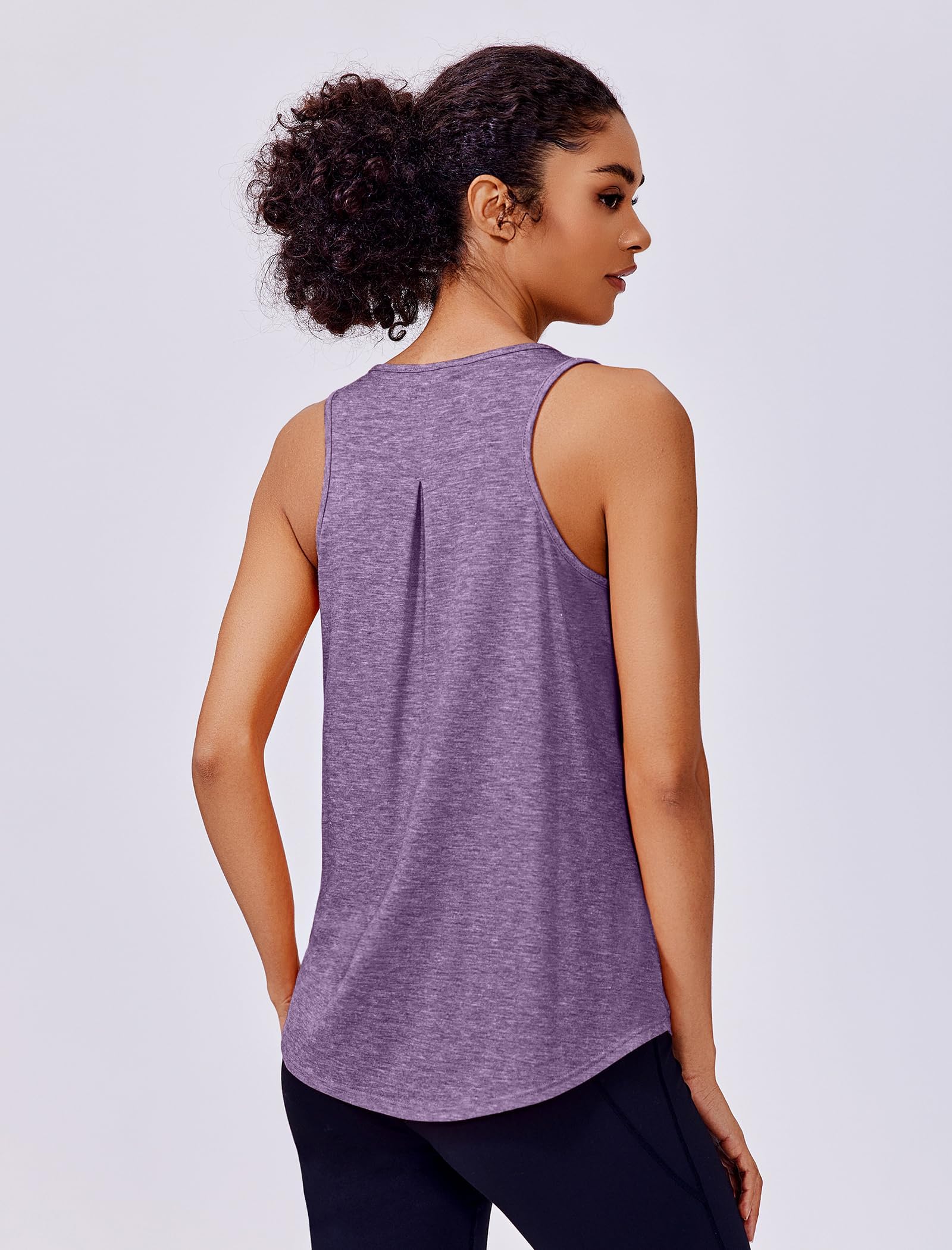 PINSPARK - Paquete de 2 Camiseta Deportiva sin Mangas para Mujer, para Yoga, Deportes, Secado rápido, sin Mangas, Espalda Cruzada, Camiseta Deportiva de Verano, Transpirable, para Correr, Gimnasio