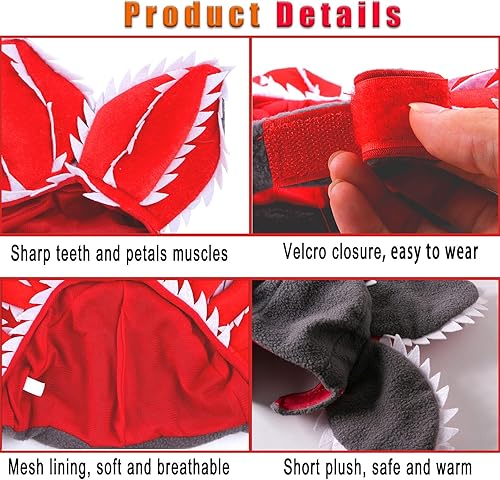 Miniatura 5 de Disfraz de sombrero de demonio para mascotas, disfraz de Halloween para perro, accesorios de cosplay, ropa linda para perros pequeños y medianos,