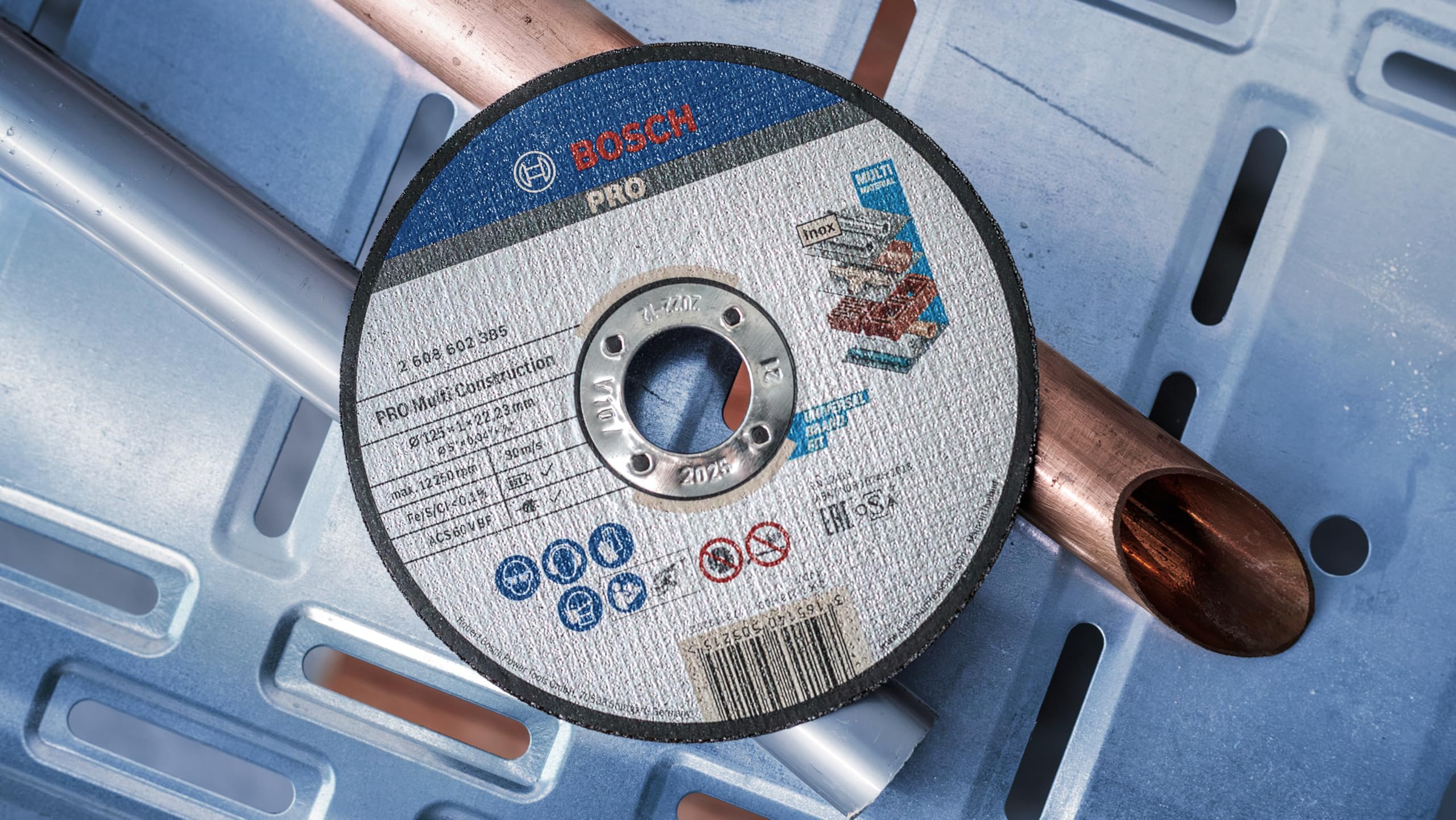 Bosch - 115*1, 0 mm Çoklu Malzemelerde Kullanım İçin Düz Kesme Diski (Taş)