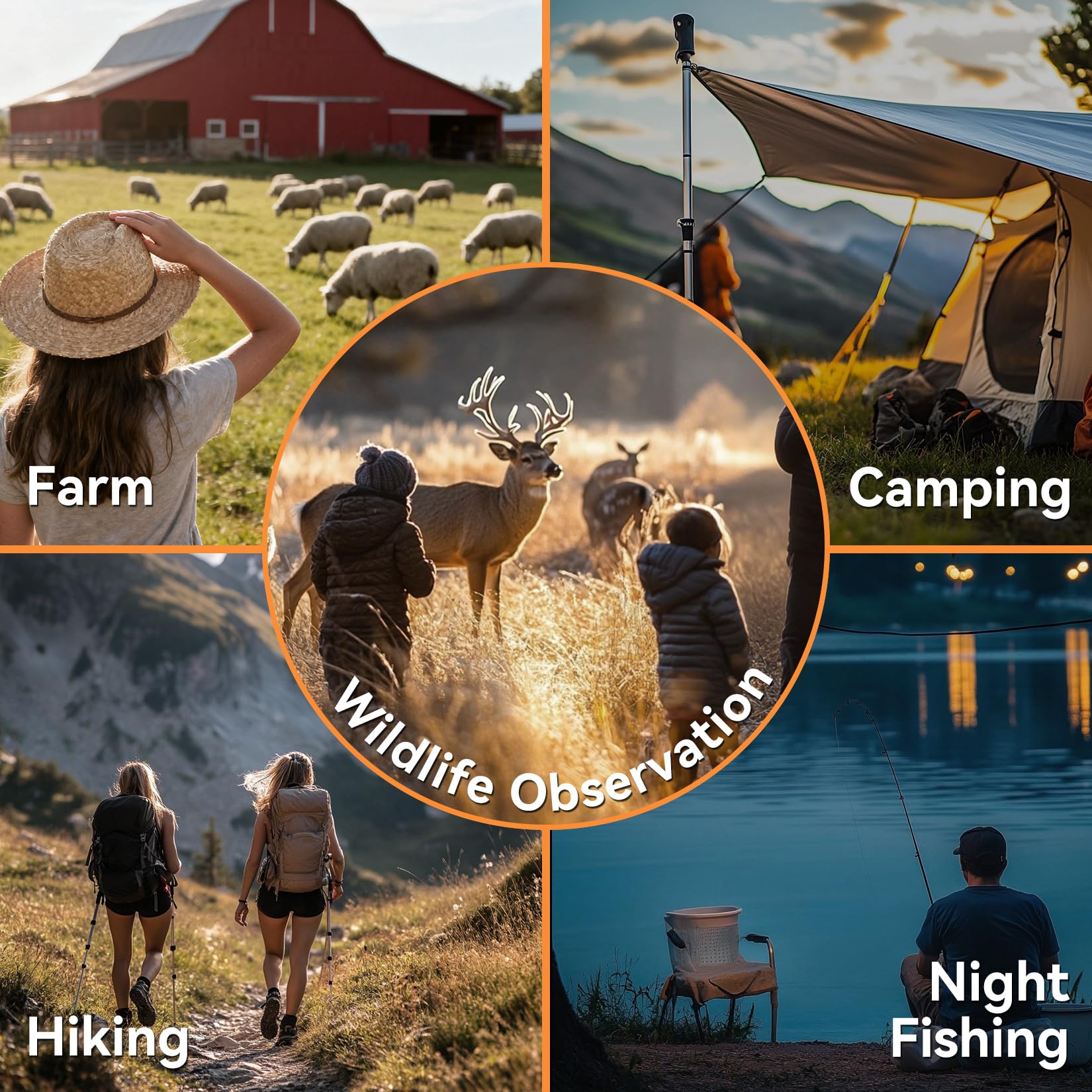 Night Vision Goggles, 4K HD Night Vision Binoculars with 7X Digital Zoom, 3'' HD Screen & Rechargeable Battery for Camping & Security, with 32GB TF Card for Photos and Videos, Gifts for Men Him Dad