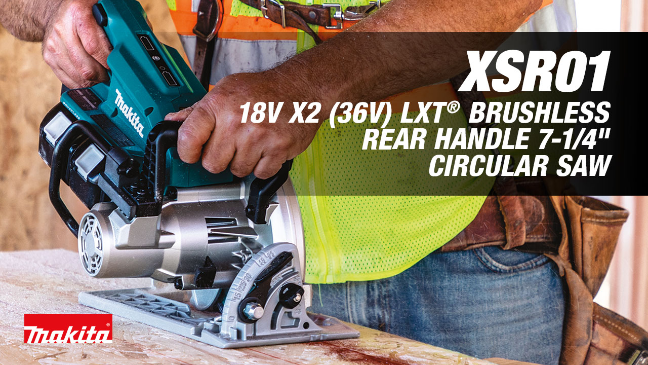 Makita XSR01PT 36V (18V X2) LXT® Brushless Rear Handle 7-1/4