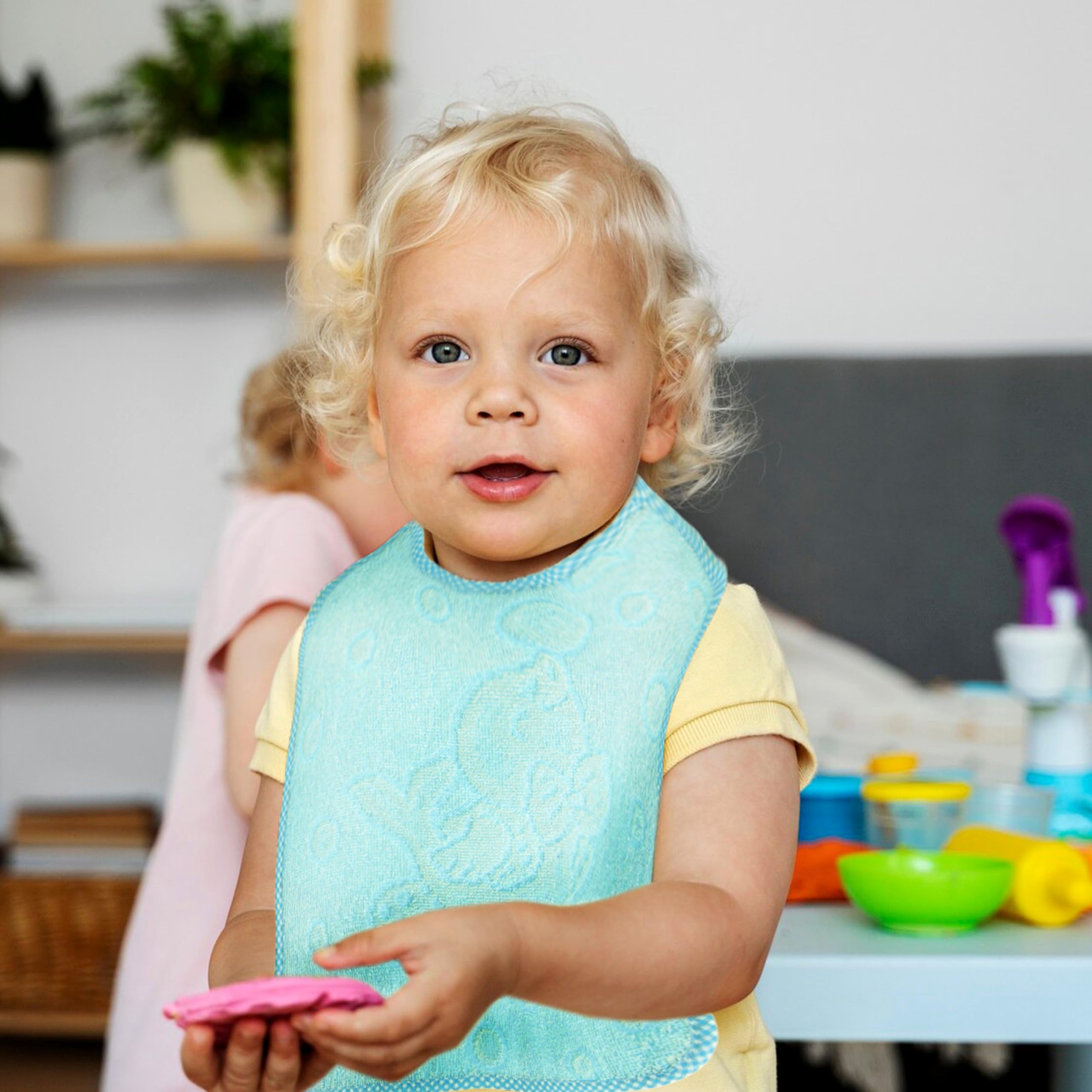Bavaglini lacci pappa asilo spugna cotone bambini prodotti in Italia