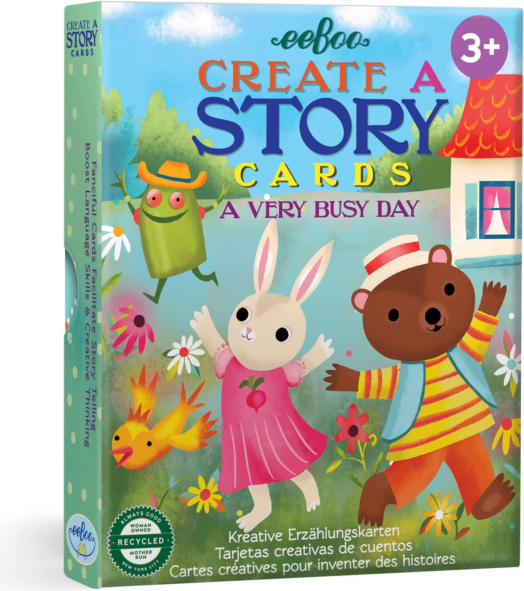 eeBoo A Very Busy Day Create a Story Pre-Literacy Cards/Ages 3+