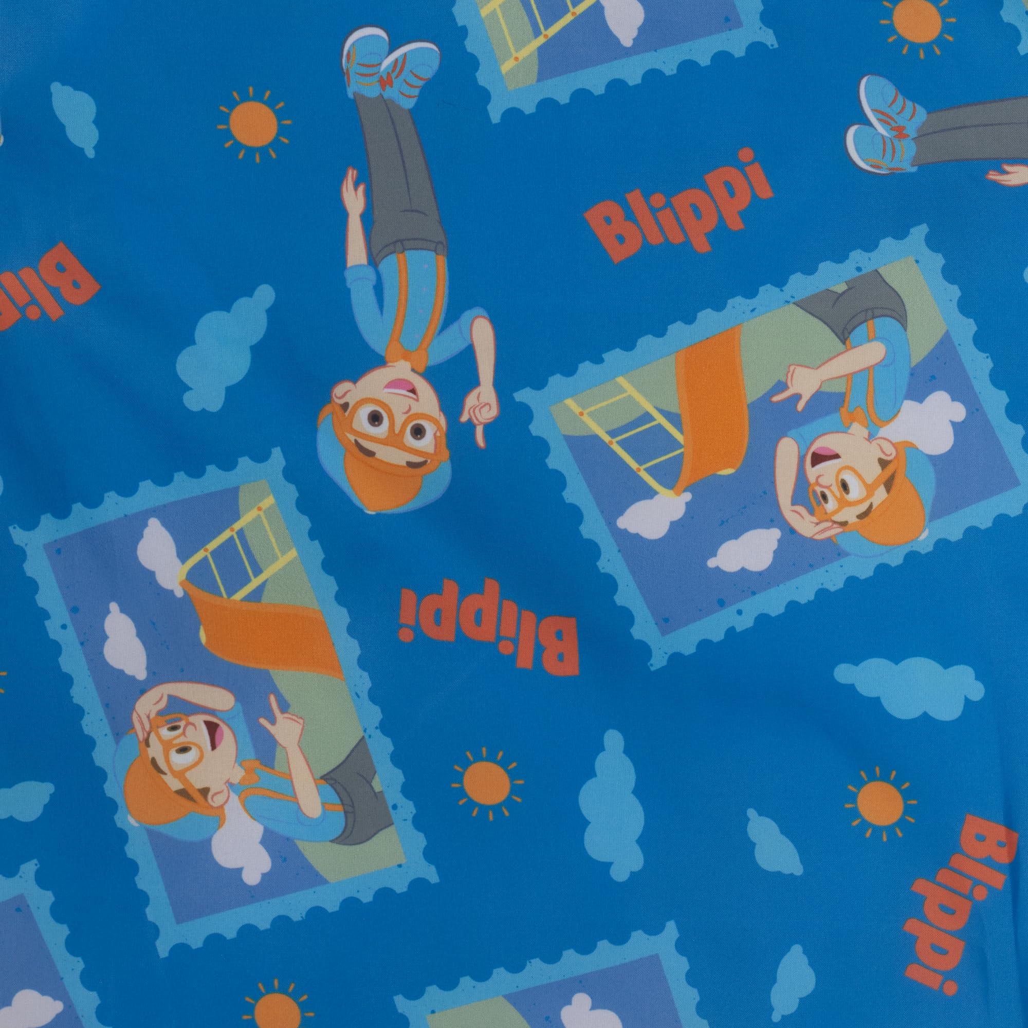 Blippi Imperméable avec capuche, veste doublée polaire isolante, Bleu