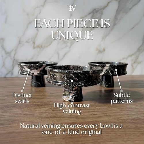 Miniatura 3 de Handcrafted 10-Inch Marble Fruit Bowl Elegant Coffee Table Decor, Kitchen Island Decor, and Dining Table Centerpiece Decor Key Bowl for Entryway