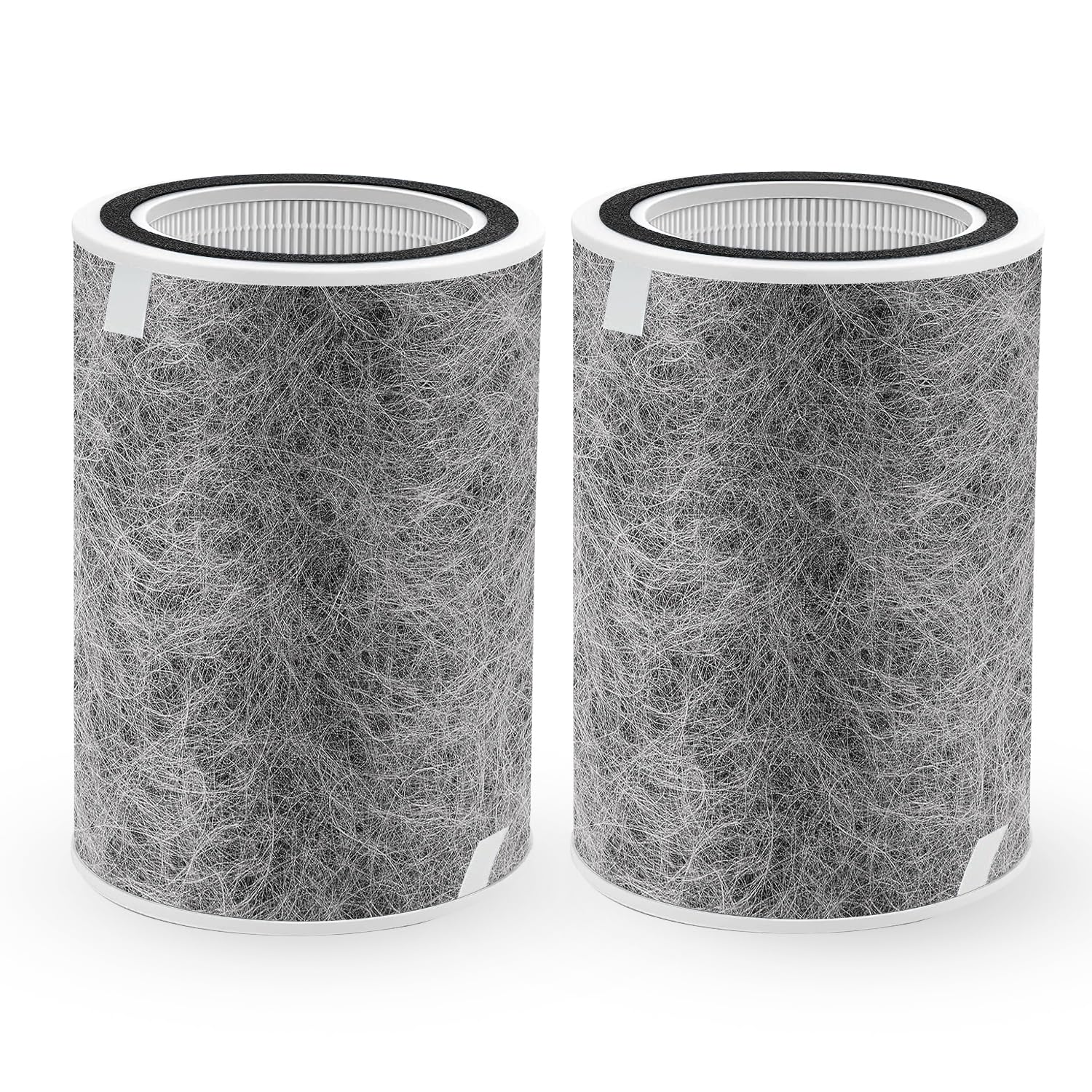 HP202 HP201 Filter Replacement, Compatible with Shark HP202,HP201,HP232, HP301 HP302, HC501,HC502 Air Purifier MAX, Part #HE2FKBAS,HE2FKBASMB,HE2FKPET, HE2FKPRO (HP201 Filter 2Pack)