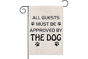 All Guests Must Be Approved By The Dogs House Garden Flag
