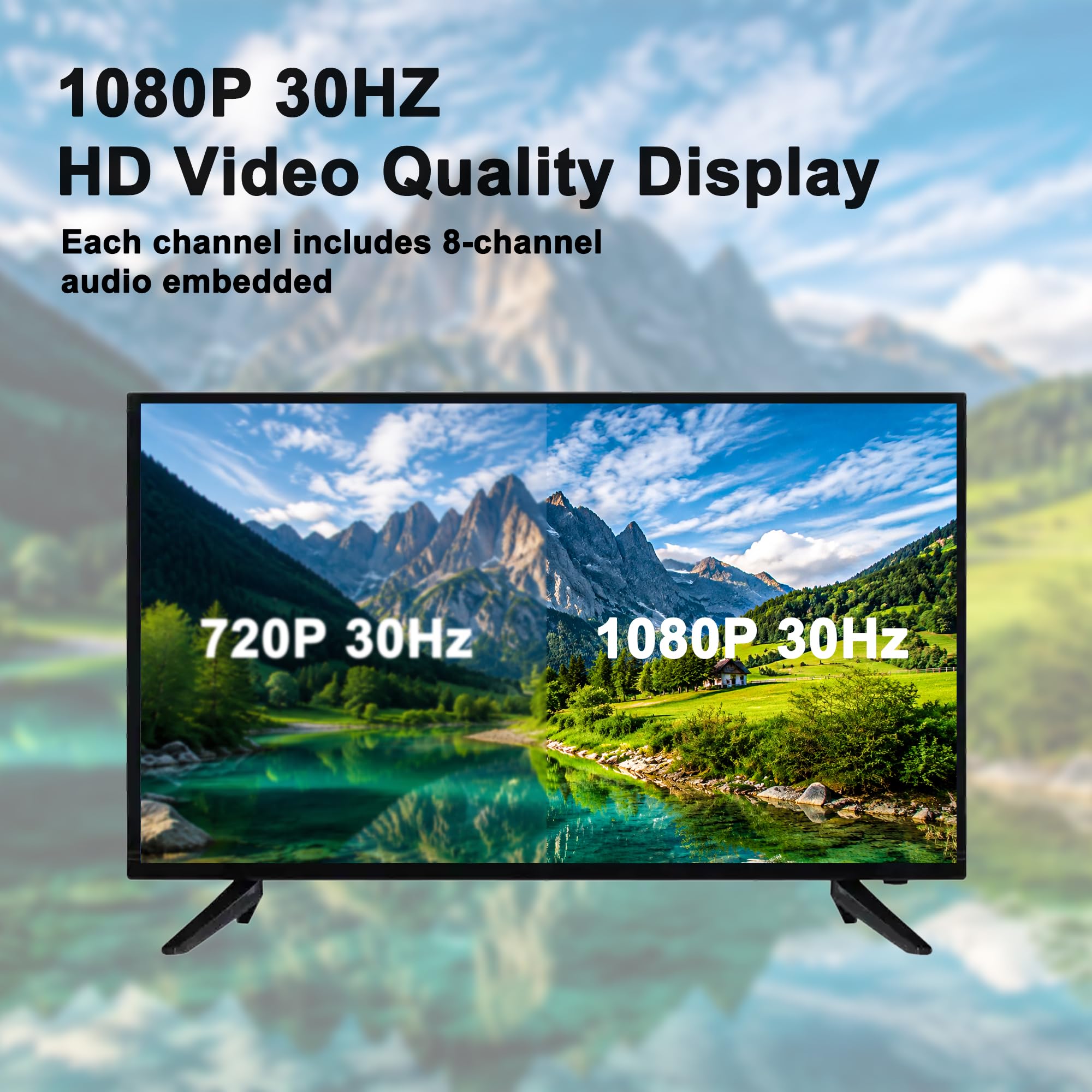 Mini extension de fibre HD-SDI, rallonge vidéo 1080p, kit convertisseur de fibre avec module SFP jusqu'à 20 km sur monomode, émetteur-récepteur optique avec alimentation de type C, non compressé, sans