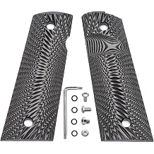 Guuun G10 Grips for Full Size 1911 Magwell Grip Ambi Safety Cut Sunburst Texture