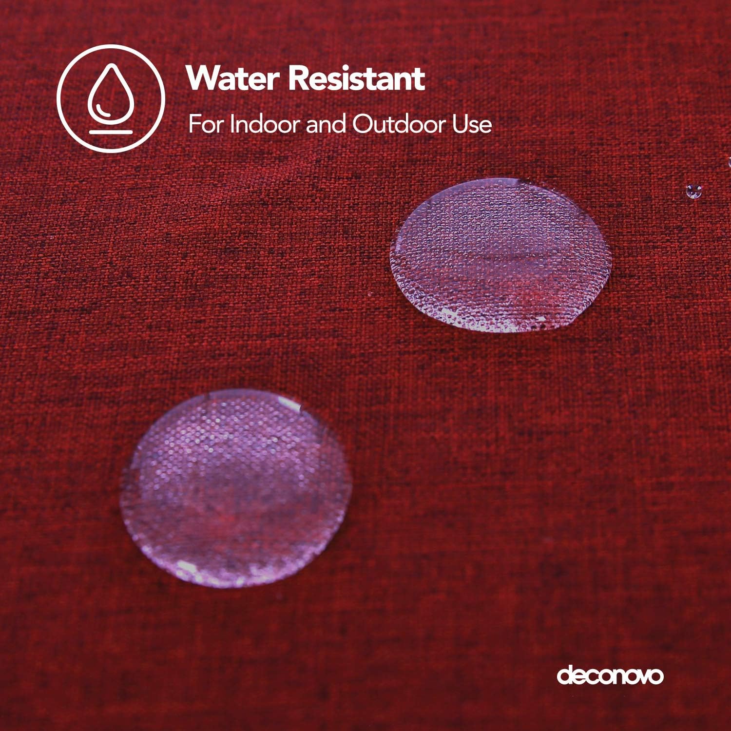 Suреr Bіg Clеаrаnсе! Deconovo Linen Look Tablecloth, Wrinkle Resistant Water Resistant Restaurant Table Cloth for Party (54x120 Inch, Red) Uр Tо 50% оƒƒ Deconovo Linen Look Tablecloth, Wrinkle Resistant Water Resistant Restaurant Table Cloth for Party (54x120 Inch, Red)