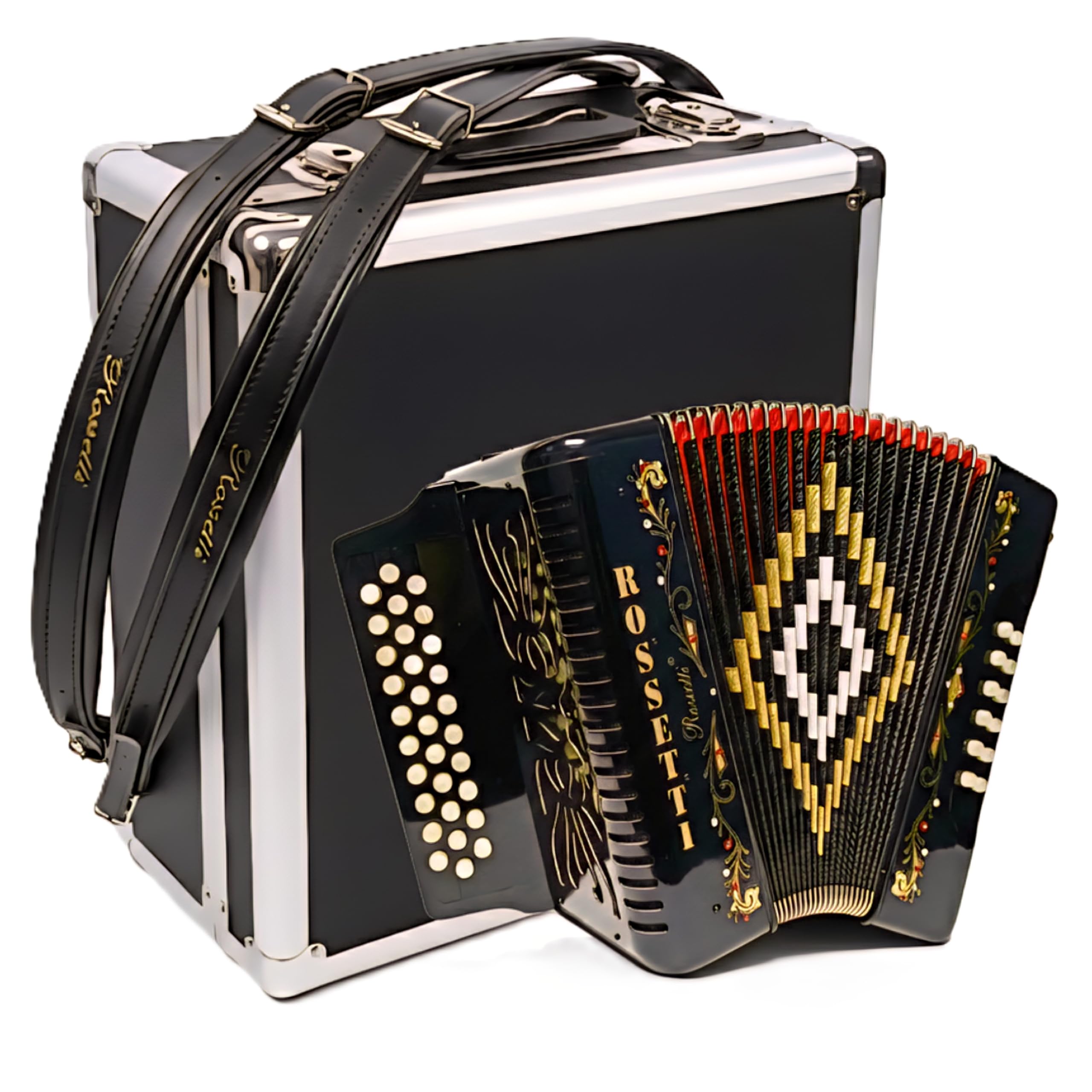 Amazon.com: Rossetti, 31-Key Accordion (ROS3112-FBE-BK) : Musical