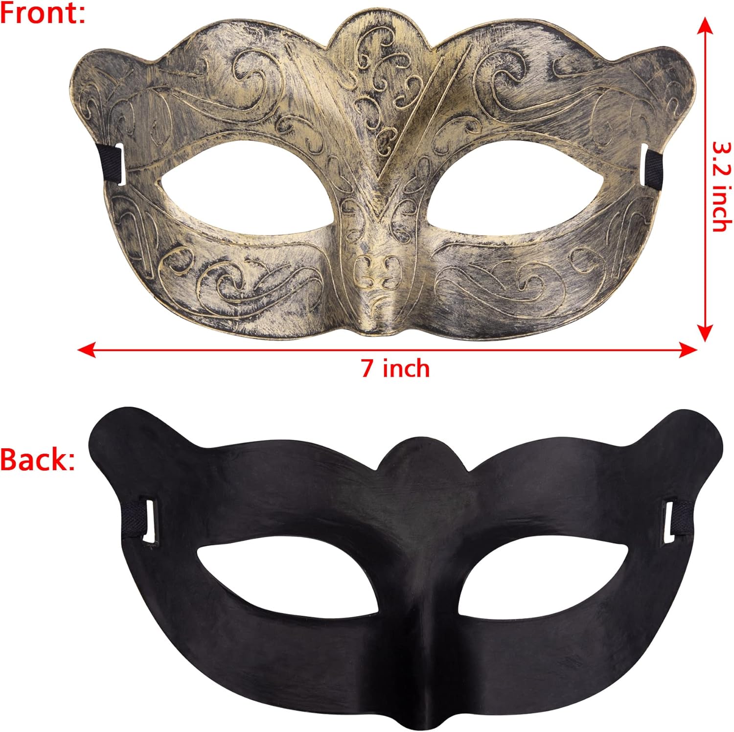 FEQO 16 Pieces Masquerade Masks Vintage Antique Masks Couple