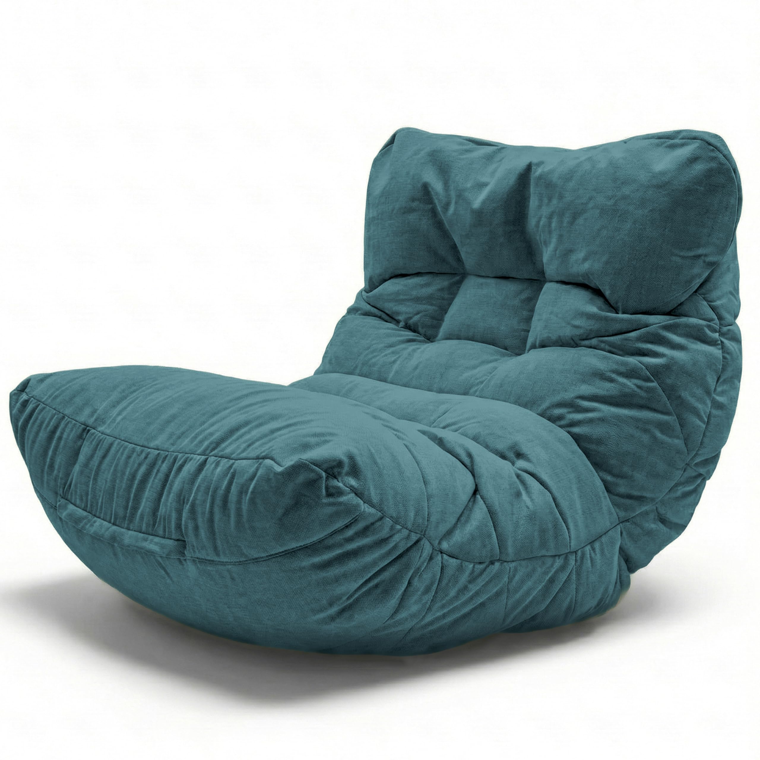 Aiire Fauteuil Pouf Salon Moderne - Pouffe Géant XXL Interieur Adulte ou Ado avec Remplissage pour Décoration de la Chambre – Gros Bean Bag ou Coussin de Sol Vert
